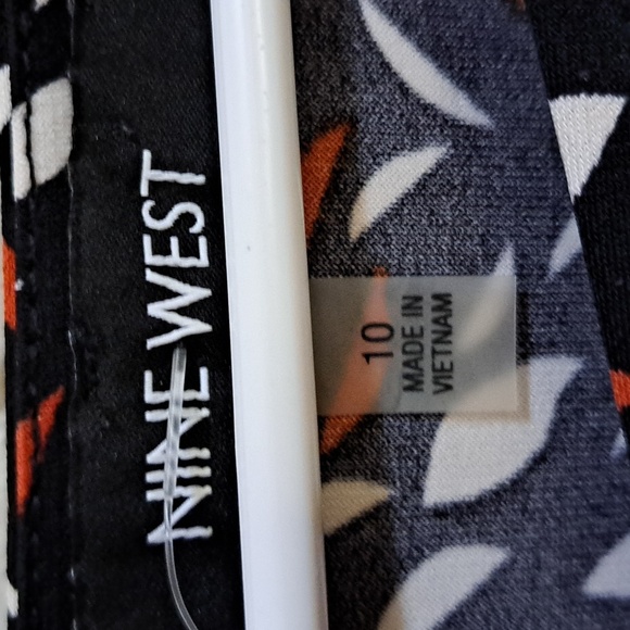 Nine West Fall Vibes 3/4 Sleeve Midi Dress. Size 10 NWOT - Picture 6 of 9